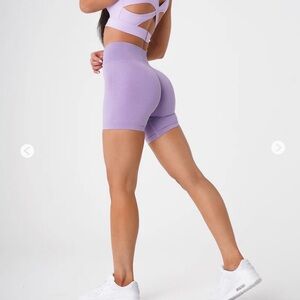 NVGTN Lilac Pro Seamless Shorts Size: Small
